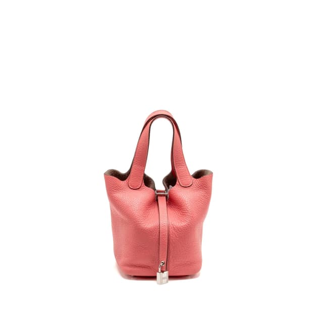 Hermès Picotin 18 Lock Bag Clemence Rose Azalee SHW Stamp A in Pink Clemence leather from EMIER, photo 1 of 1