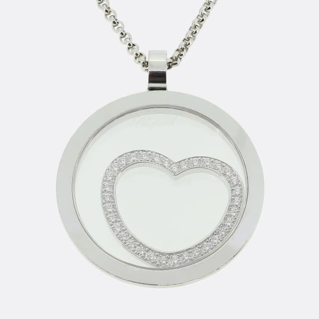 Chopard Happy Spirit Diamond Heart Pendant Necklace from The Vintage Jeweller, photo 1 of 1