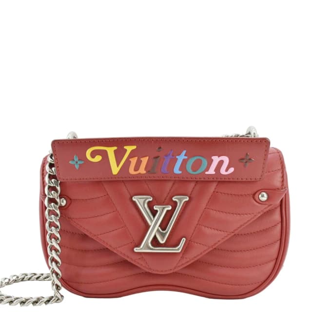 Louis Vuitton New Wave PM Leather Chain Crossbody Bag Red in Red Leather from Dallas Designer Handbags, photo 1 of 1