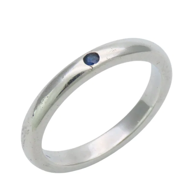 Tiffany & Co. Ring Stacking Band 925 Sterling Silver Sapphire Elsa Peretti in Silver from The Reluxe, photo 1 of 1