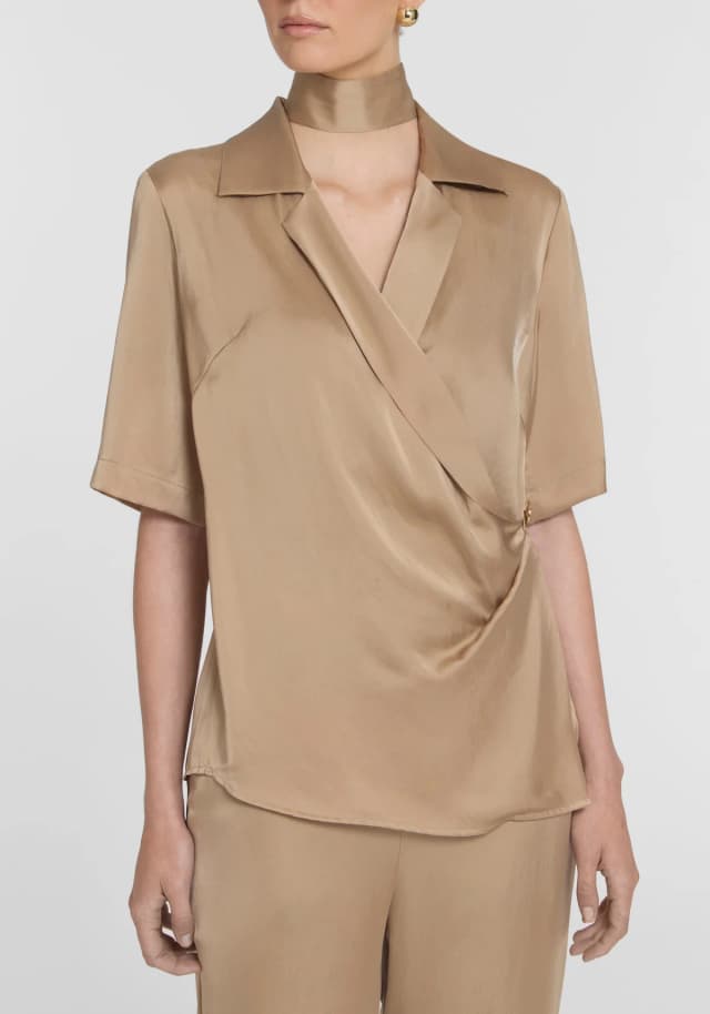 VIKTORIA & WOODS Broadway Shirt in HAZELNUT, image 1 of 1 from Viktoria & Woods