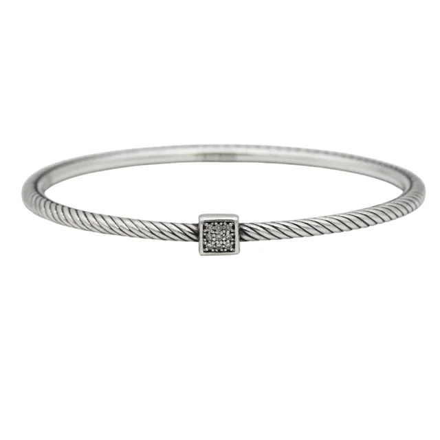 David Yurman Pavé Diamond Confetti Cable Bangle from Clotheshorse Anonymous, photo 1 of 1