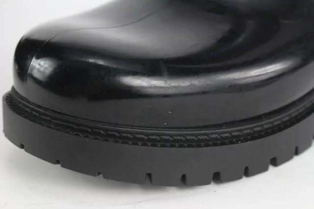 Louis Vuitton Women's 36 Black Rubber Rainboots Tall Rain Boots in Black from Bagriculture, photo 1 of 1