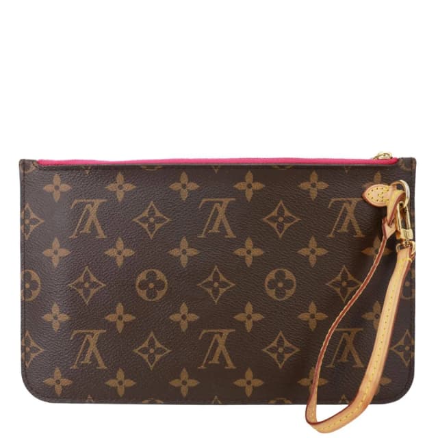 Louis Vuitton Monogram Canvas Wristlet Pouch Brown in Brown Coated canvas from Dallas Designer Handbags, photo 1 of 1