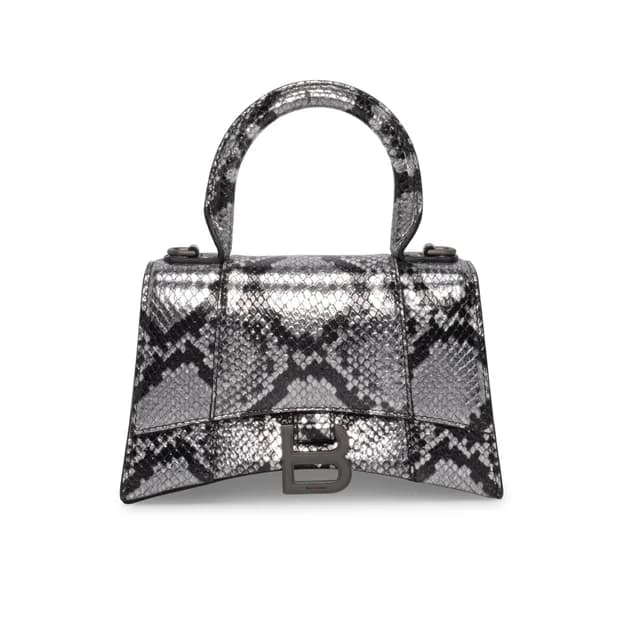 Balenciaga Embossed Hourglass XS Bag in Silver Python from Blue Spinach, photo 1 of 1