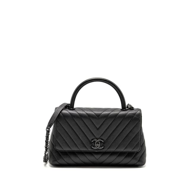 Chanel Large Coco Handle Flap Bag Caviar SO Black in Black Caviar leather from EMIER, photo 1 of 1