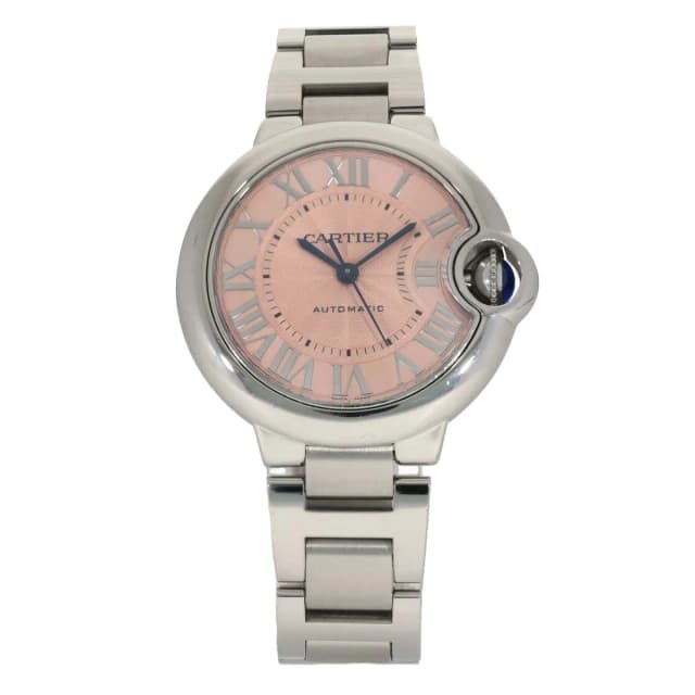 Cartier Ballon Bleu W6920100 33mm Stainless Steel Watch in Blue from H&T, photo 1 of 1