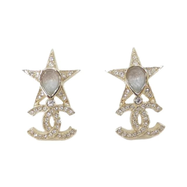Chanel Earrings Gold in Gold from The Reluxe, photo 1 of 1