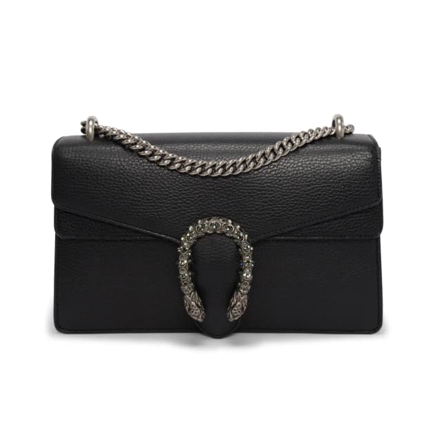 Gucci Grained Calfskin Dionysus Small Shoulder Bag in Black Caviar leather from Blue Spinach, photo 1 of 1