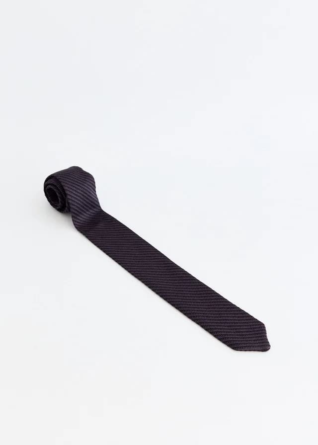 mfpen Formal Tie in Dark Grey Stripe, image 1 of 1 from Incu