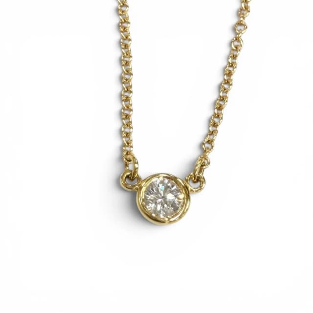 Tiffany & Co. Elsa Peretti By The Yard Diamond Necklace 750 Diameter 3.9 Yellow in Yellow from The Reluxe, photo 1 of 1