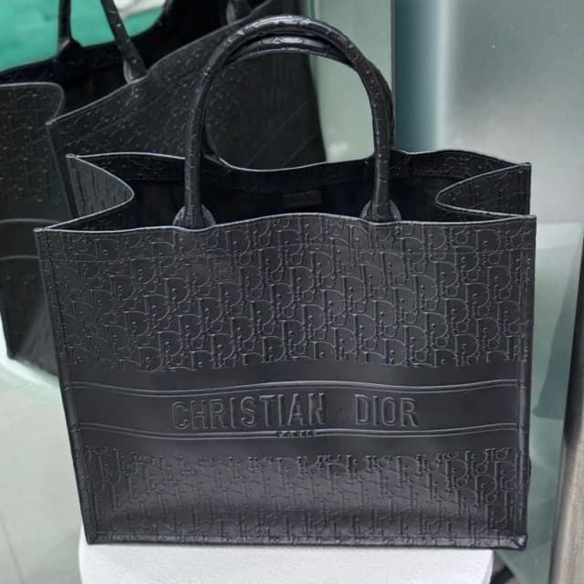 Dior Monogram Black Book Tote in Black Calfskin from Revivre Luxury Consignment, photo 1 of 1