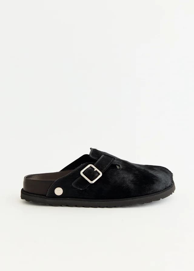 Birkenstock 1774 Boston Pony Hair 1774 in Black, image 1 of 1 from Incu