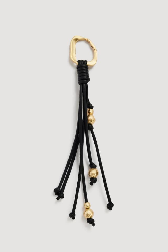 AJE Lucille Key Charm in BLACK, image 1 of 1 from Aje