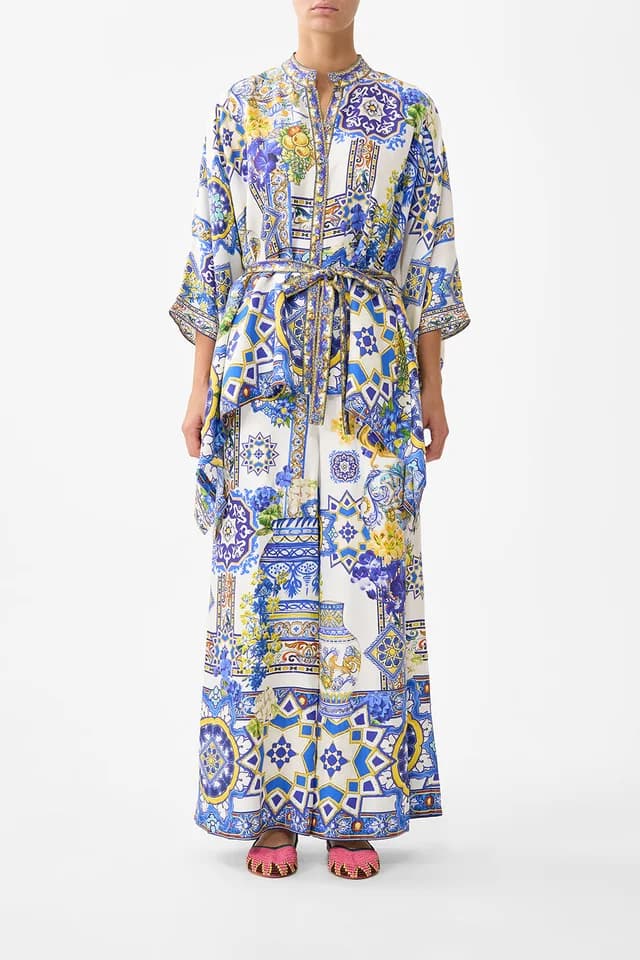 Camilla eBoutique BUTTON THROUGH SCARF BLOUSE ESPAÑA NIRVANA, image 1 of 1 from CAMILLA