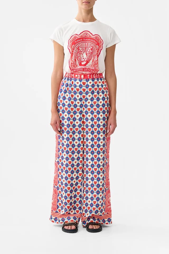 Camilla eBoutique BUTTON FRONT LOUNGE PANT RINSE & ROAR, image 1 of 1 from CAMILLA