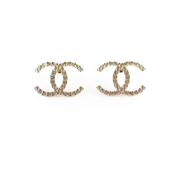 Chanel CC Crystal Earrings Costume Jewelery from The Purse Affair, photo 1 of 1