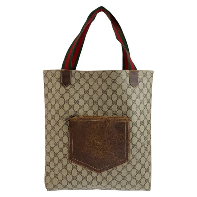 Gucci Sherry Line Beige Brown GG Supreme Canvas Tote Bag in Brown Canvas from The Reluxe, photo 1 of 1