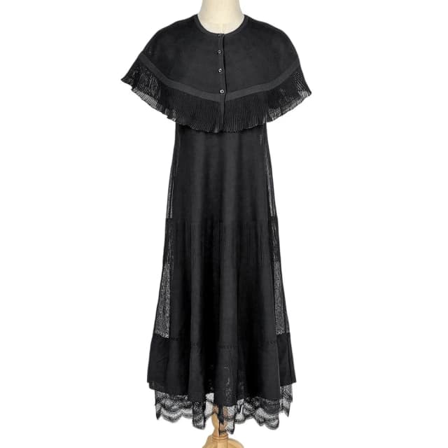 Chanel Open Shoulder Dress Set Cape in Nylon from The Reluxe, photo 1 of 1