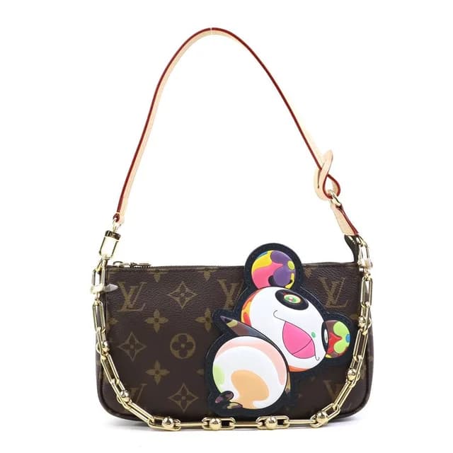 Pouch LV Takashi Murakami Monogram Panda Pochette in Leather from The Reluxe, photo 1 of 1