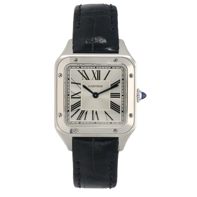 Cartier Santos Dumont WSSA0086 38mm Stainless Steel Watch in Leather from H&T, photo 1 of 1