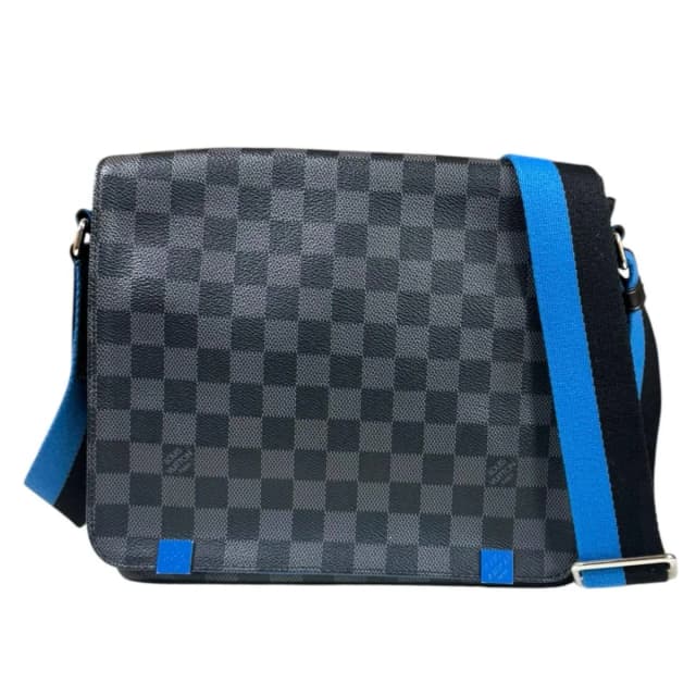 Louis Vuitton District PM NM Damier Graphite Shoulder Bag Canvas Black in Black Canvas from The Reluxe, photo 1 of 1