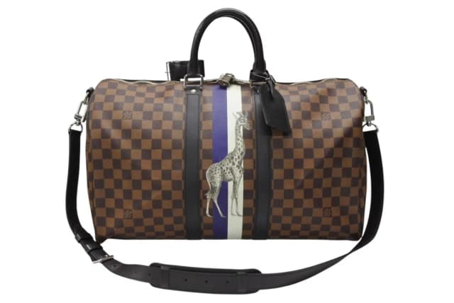 Louis Vuitton Boston Bag Keepall Bandouliere 45 Chapman Brazza Damier Canvas in Canvas from The Reluxe, photo 1 of 1