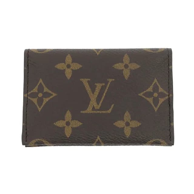 Louis Vuitton Card Case Holder Slim Monogram Pink Pearl Rose Red in Red Leather from The Reluxe, photo 1 of 1