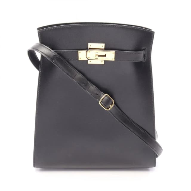 Hermès Shoulder Bag Kelly Sports MM Black Calfskin in Black Calfskin from The Reluxe, photo 1 of 1