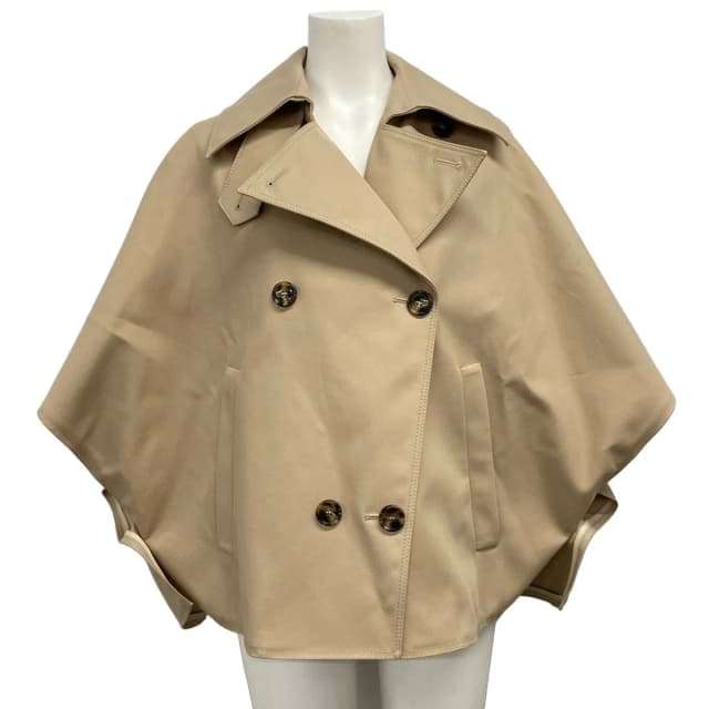 Max Mara Poncho Unica Galante Beige Autumn Spring Cotton in Beige from The Reluxe, photo 1 of 1