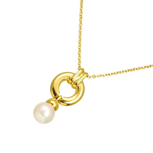 Tiffany & Co. Door Knock Akoya Pearl 6.3 Necklace 18k Yellow Gold in Yellow from The Reluxe, photo 1 of 1