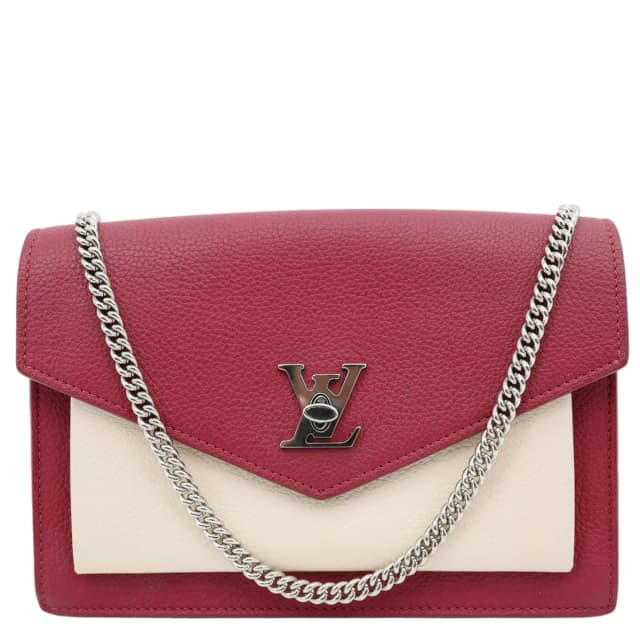 Louis Vuitton Mylockme Leather Chain Crossbody Bag Bicolor in Leather from Dallas Designer Handbags, photo 1 of 1