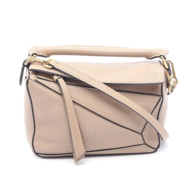 Loewe Handbag Puzzle Bag Mini 2-Way Greige Leather in Taupe Leather from The Reluxe, photo 1 of 1