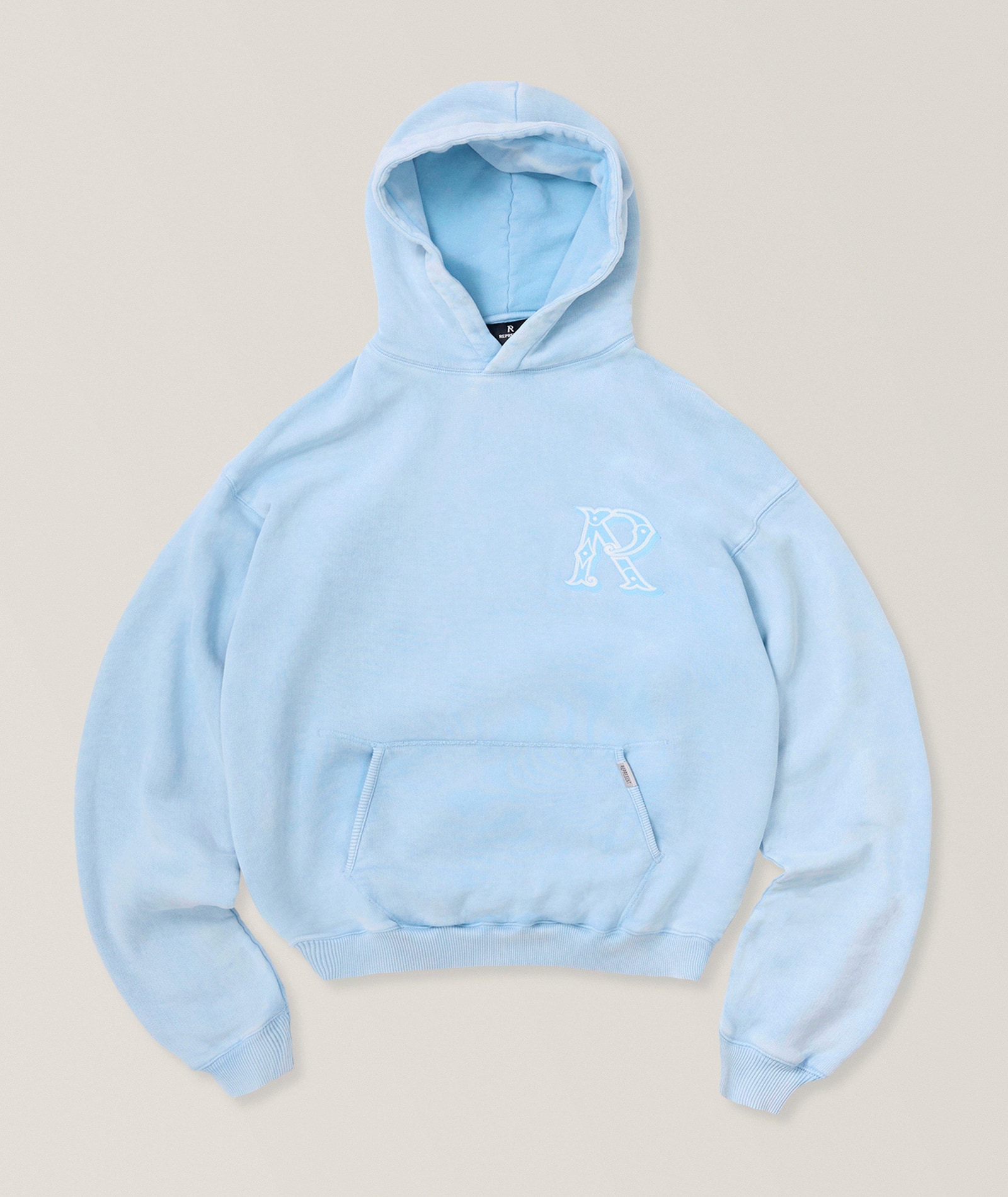Represent Western Initial Hooded Sweatshirt in Blue Cotton & Cotton Blends, image 1 of 1 from Harry Rosen