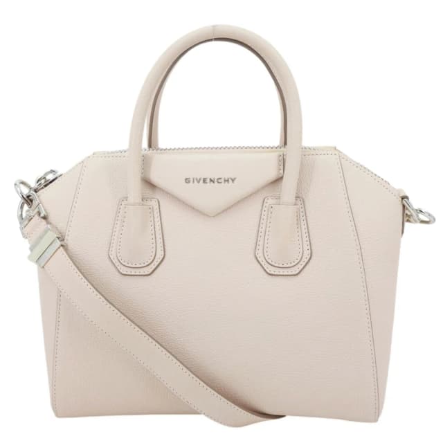 Givenchy Antigona Small Sugar Goatskin Leather Shoulder Bag Pale Pink in Pink Goatskin from Dallas Designer Handbags, photo 1 of 1