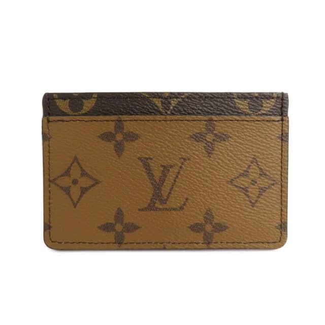 Louis Vuitton Card Case Holder Sample Monogram Reverse Brown in Brown Coated canvas from The Reluxe, photo 1 of 1