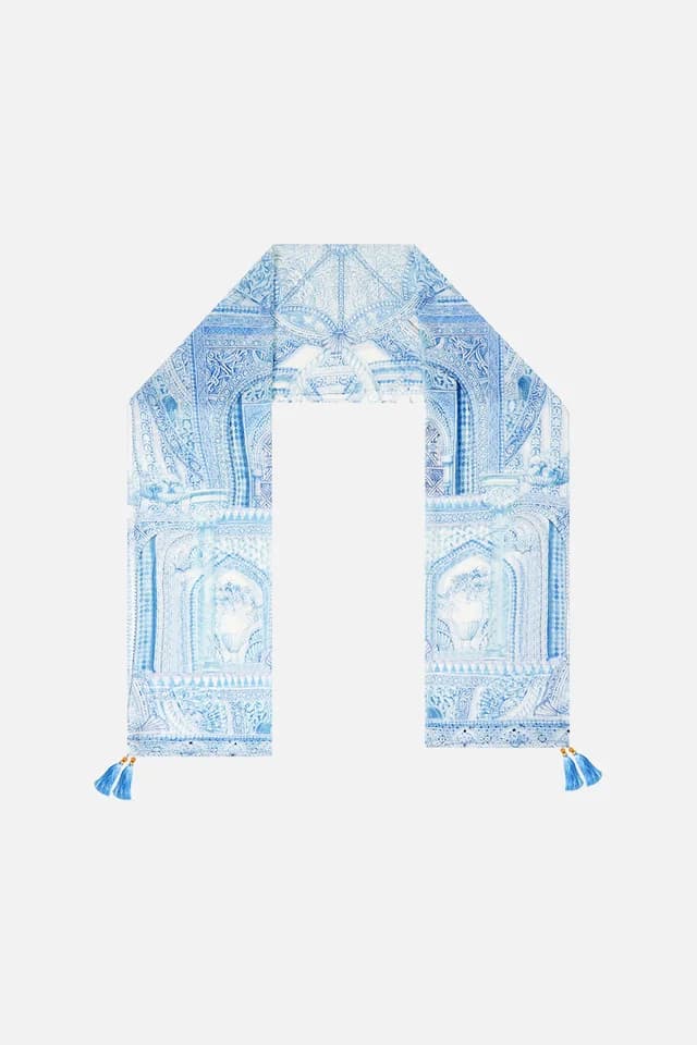 Camilla eBoutique LONG SILK CRINKLE CHIFFON SCARF THE HUM OF THE ALHAMBRA, image 1 of 1 from CAMILLA