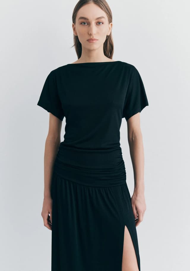 VIKTORIA & WOODS Headstrong Dress in BLACK, image 1 of 1 from Viktoria & Woods