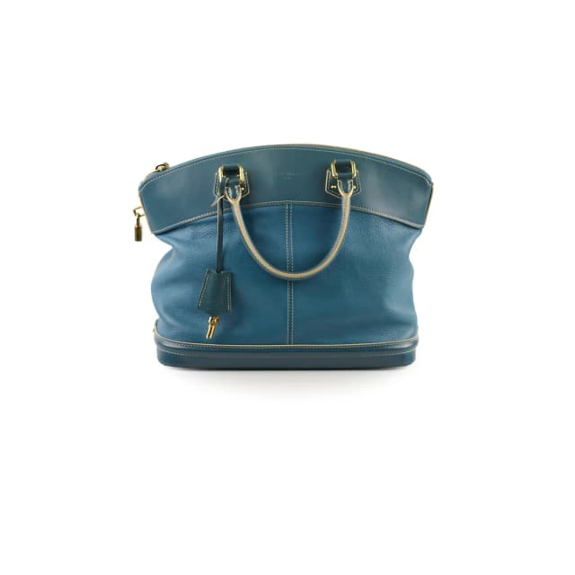 Louis Vuitton Suhali Lockit Bag Blue in Blue Goatskin from The Purse Affair, photo 1 of 1