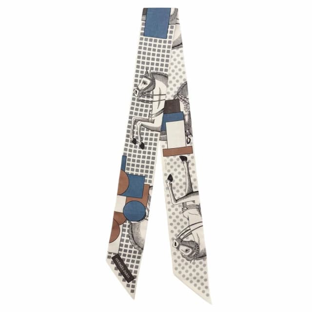 Hermès Cavalier En Formes 100% Silk Scarf Multi in Silk from The Reluxe, photo 1 of 1