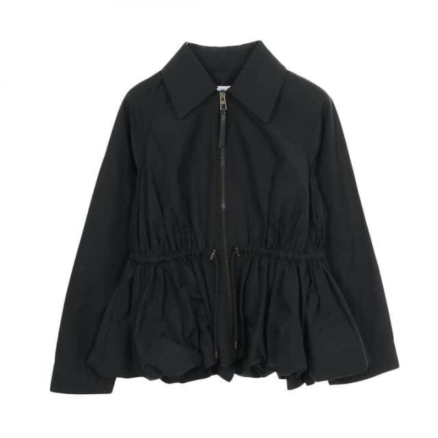Loewe Anagram Hem Ruffle Black Jacket in Black from The Reluxe, photo 1 of 1