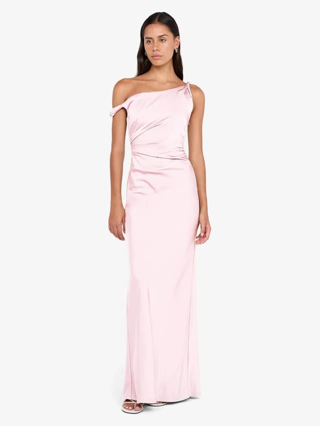 Bec&Bridge LUNETTA TWIST STRAP DRESS - POWDER PINK, image 1 of 1 from BEC + BRIDGE