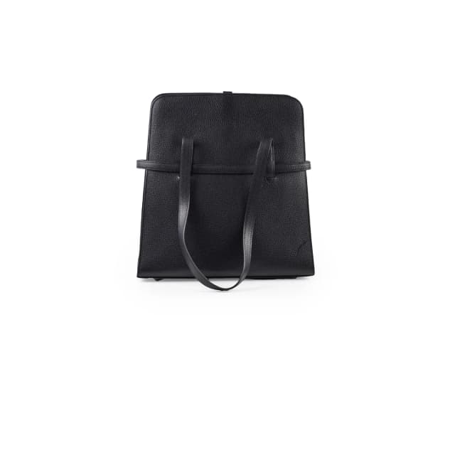 Hermès Document Holder Tote Bag in Black Leather from The Purse Affair, photo 1 of 1