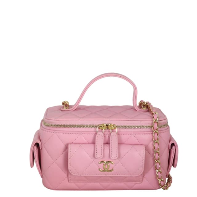 Chanel Polly Pocket Vanity Case Chain Bag in Lambskin from Luxe.It.Fwd, photo 1 of 1