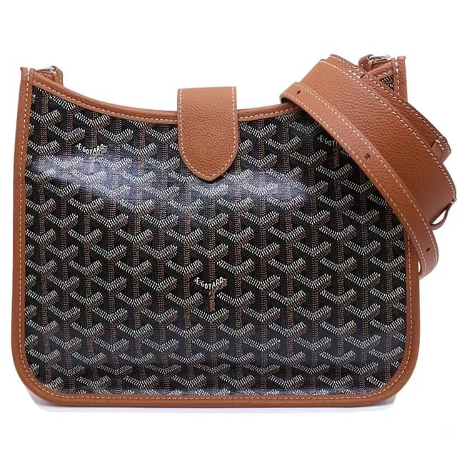 Goyard Musette Shoulder Bag Dincanvas Black Brown Silver in Black Leather from The Reluxe, photo 1 of 1