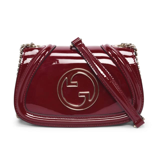 Gucci Patent Small GG Blondie Bag in Rosso Ancora Patent leather from Blue Spinach, photo 1 of 1