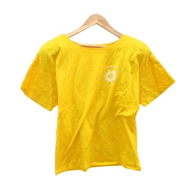 Dior T-Shirt S Yellow Embroidery in Yellow from The Reluxe, photo 1 of 1