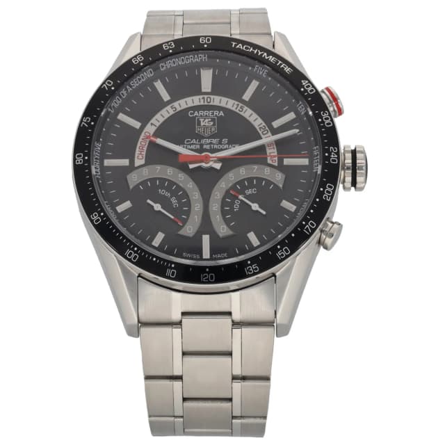 TAG Heuer Carrera CV7A10 43mm Stainless Steel Watch from H&T, photo 1 of 1