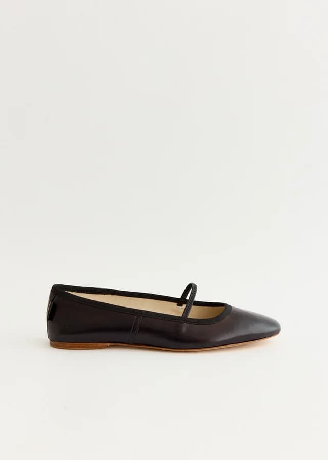 A.P.C. Swan Ballet Flats in LZZ BLACK, image 1 of 1 from Incu