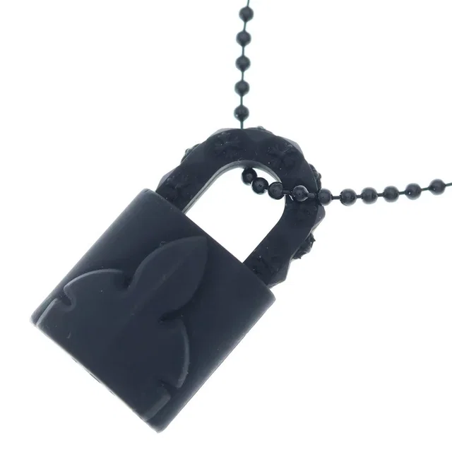 Chrome Hearts Rubber Padlock Flerknee Slcn Necklace Silicone Black in Black from The Reluxe, photo 1 of 1